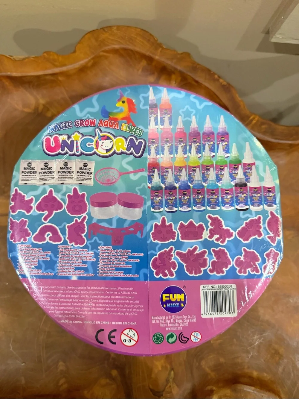 NEW SEALED FUN KIDZ Unicorn Magic Grow Aqua Elves Kids Craft Kit GREAT GIFT